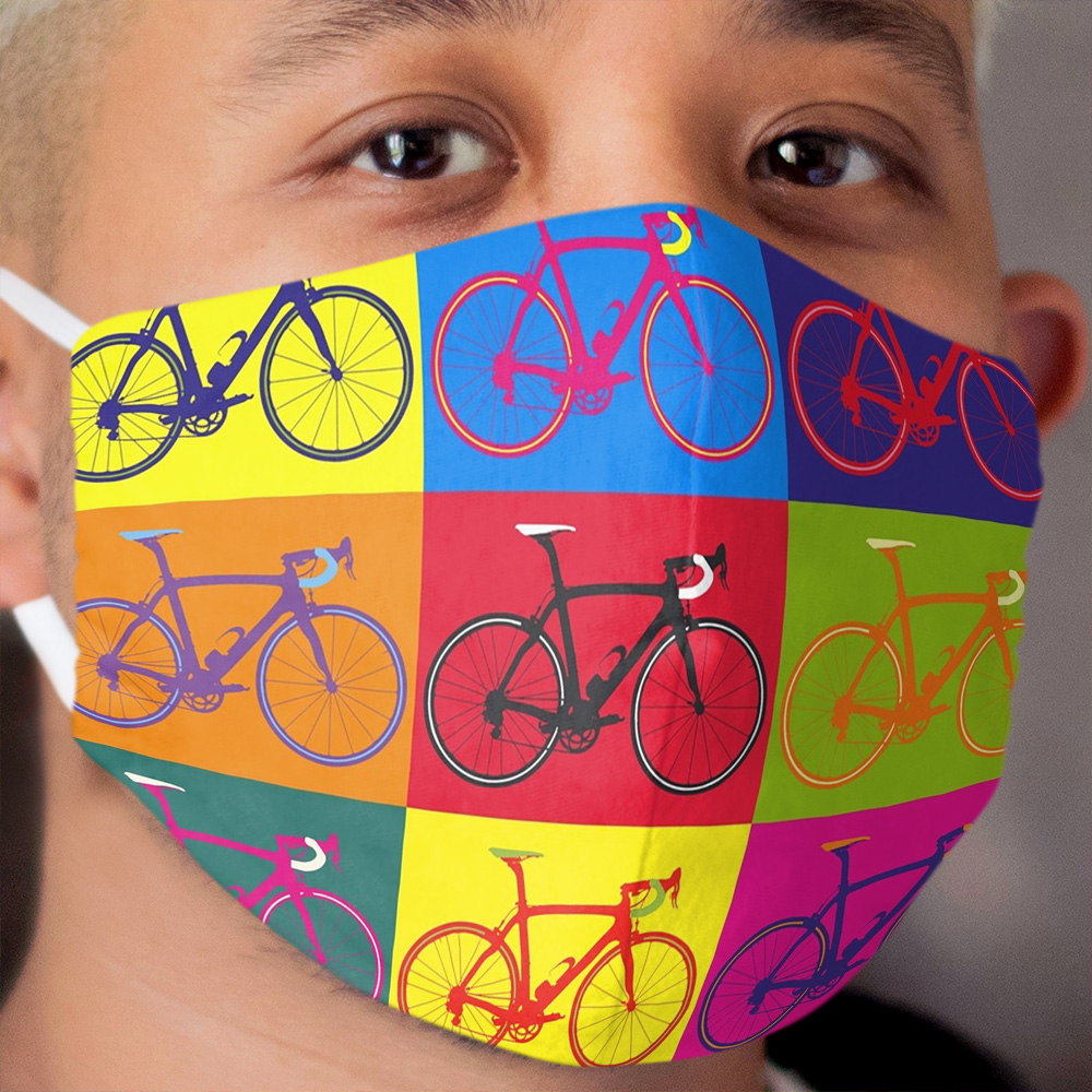 Bike Andy Warhol Pop Art Cloth Face Mask Chief Tshirt