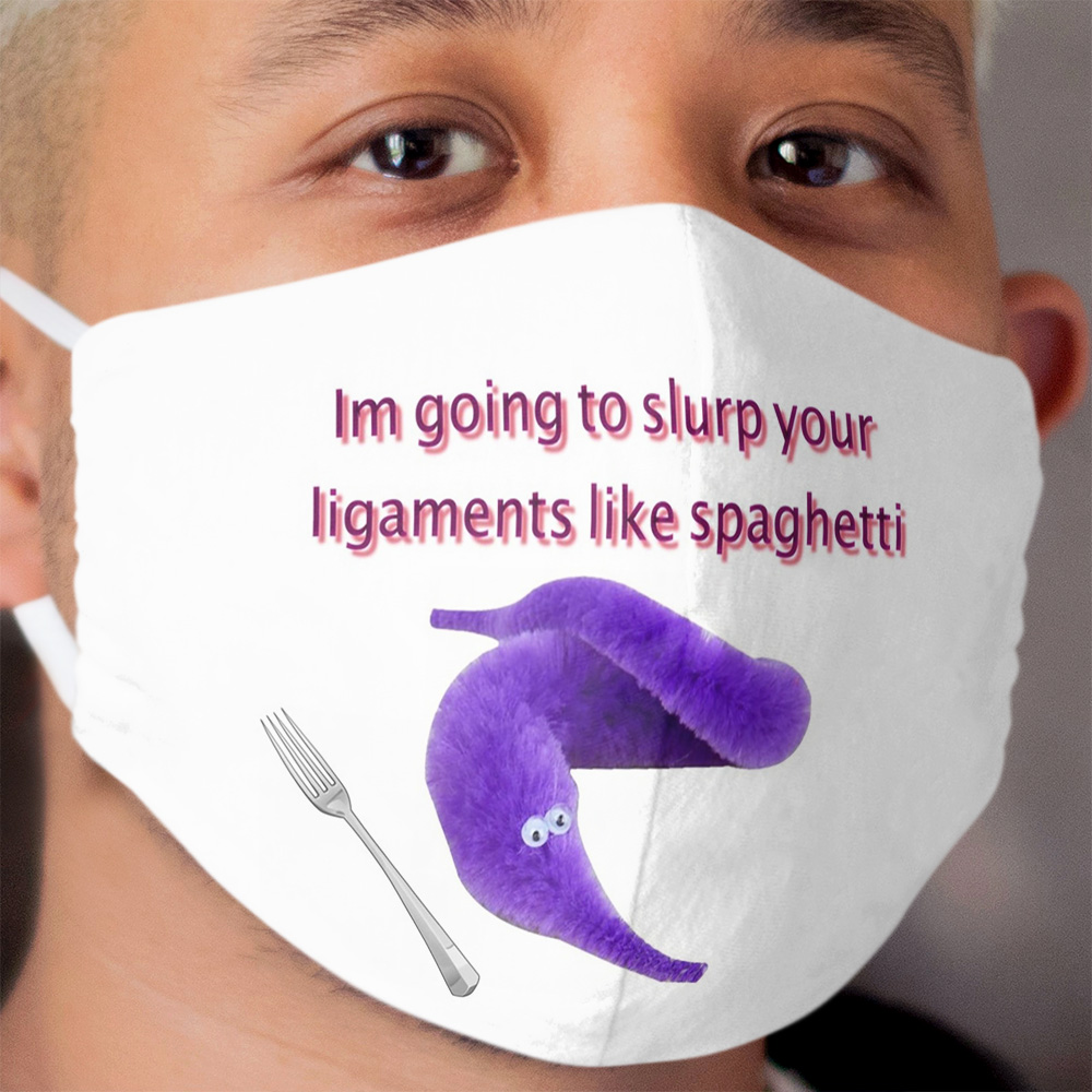 worm on string, slurp your ligaments Cloth Face Mask Chief Tshirt
