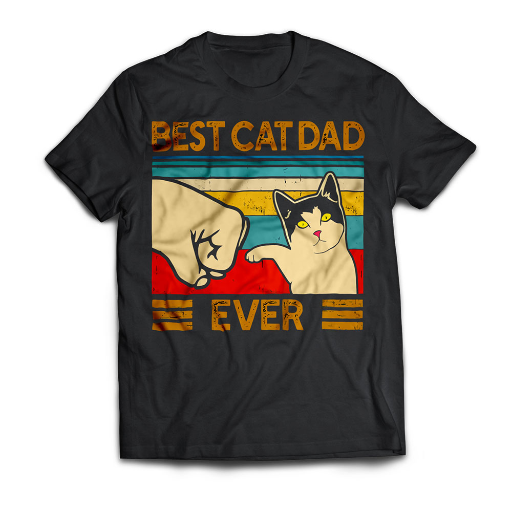 Best Cat Dad Ever T Shirt Funny Cat Daddy Father Day Gift T Shirt