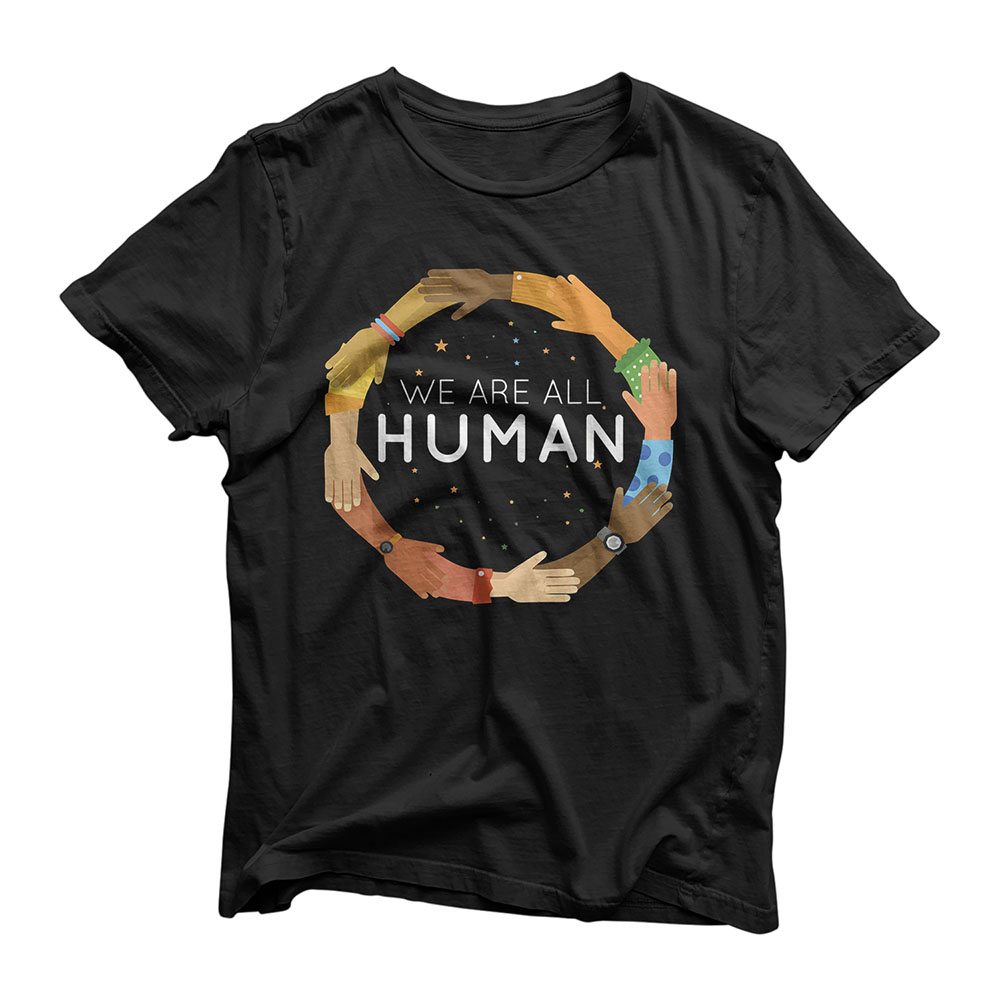 Black History Month - We Are All Human - Black Is Beautiful T-Shirt