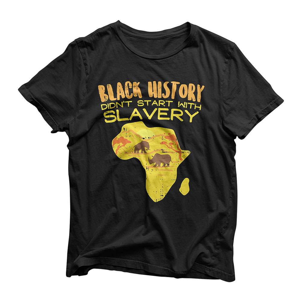 Black History No Slavery Africa Pride Black Lives Matter BLM T-Shirt