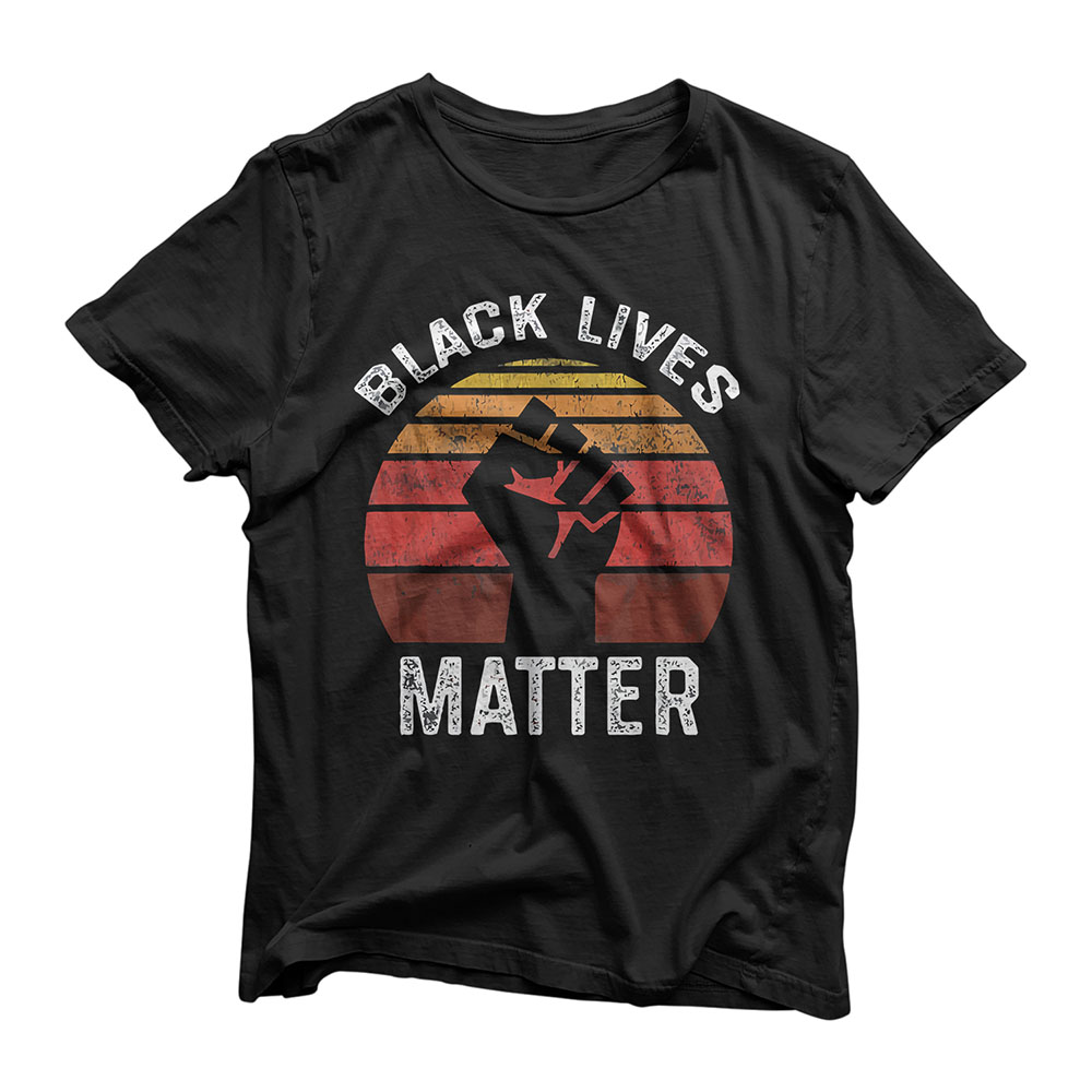 Black Lives Matter BLM Retro Men Women Kids T-Shirt