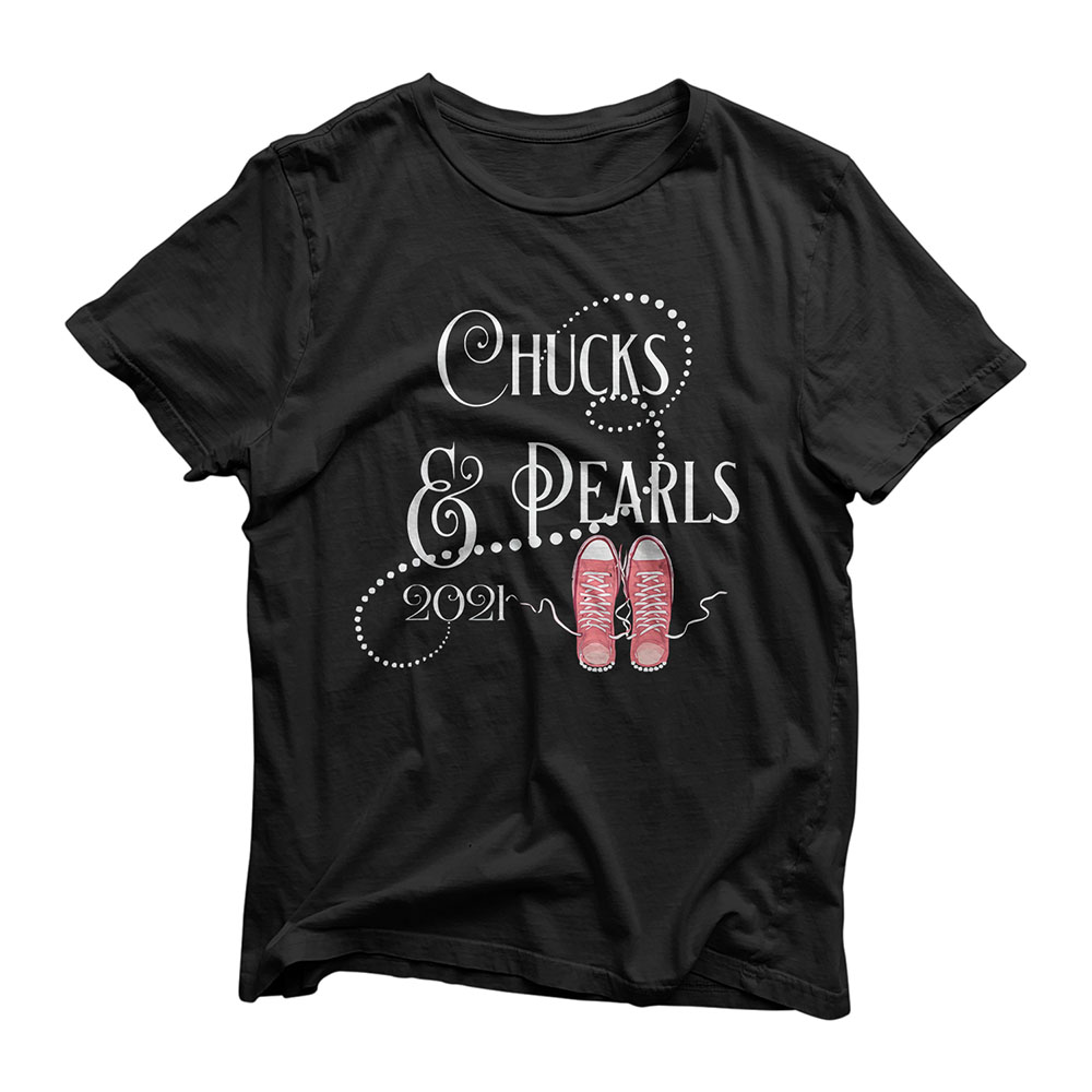 Chucks & Pearls 2021 kamala harris T Shirt Gift T-Shirt