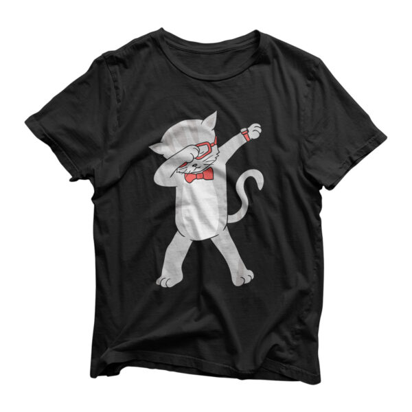 Dabbing Cat T-Shirt Funny Dab Gift Cat Tee T-Shirt