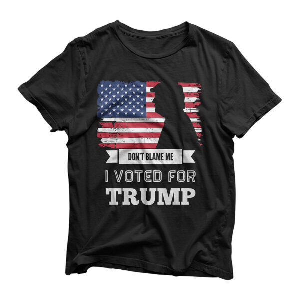 Don't Blame Me I Voted For Trump Distressed Vintage Flag T-Shirt