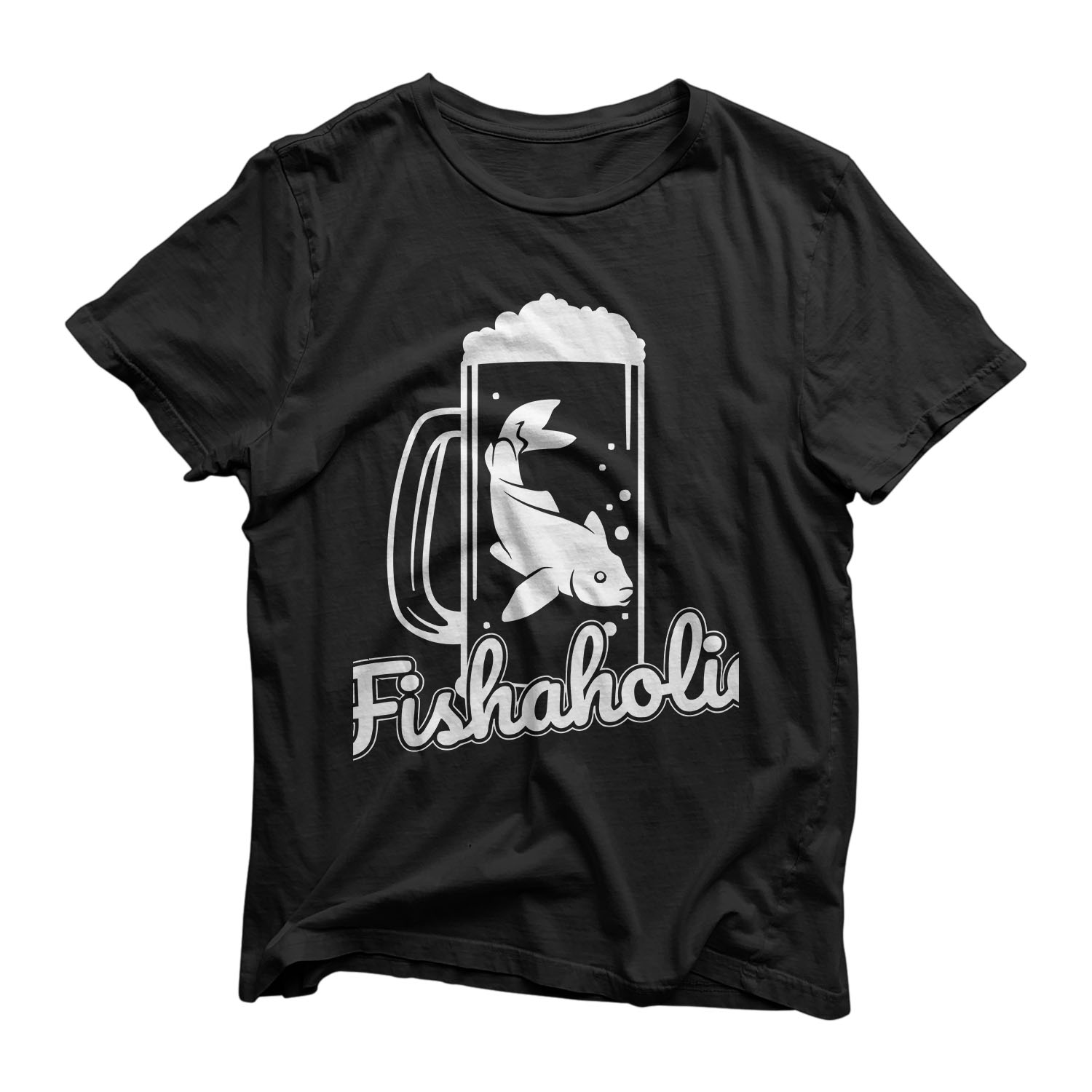 Fishaholic Alcohol Beer Drinking Fishing Fish T-Shirt