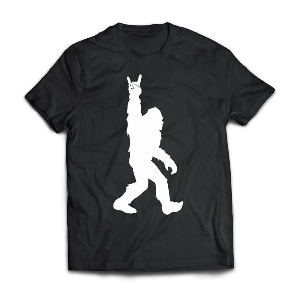 Funny Bigfoot Rock and Roll Tshirt for Sasquatch Believers T-Shirt