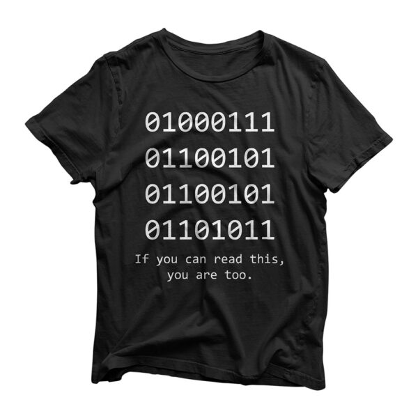 Funny Computer Binary Code Programmer, Developer Geek Gift T-Shirt