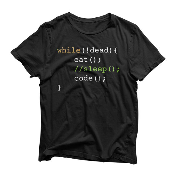 Funny Computer Science Programmer Eat Sleep Code T-Shirt
