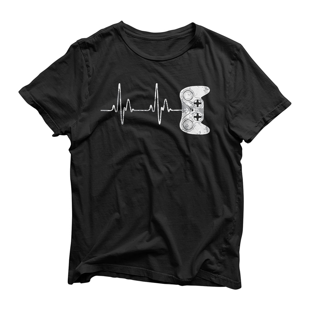 Gamer Heartbeat T-Shirt Video Game Lover Gift Shirt T-Shirt