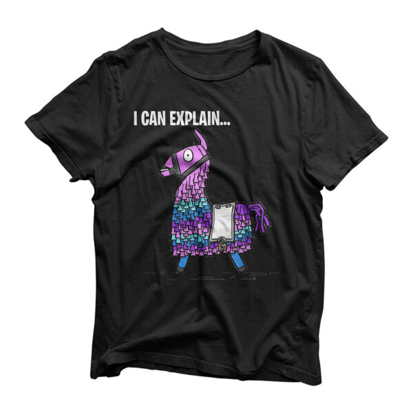 Loot Llama I Can Explain Gaming T-Shirt T-Shirt