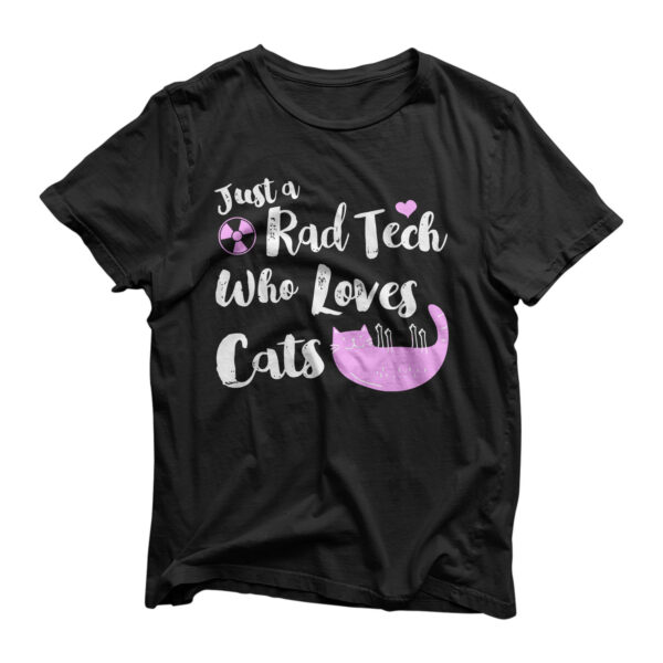 Rad Tech Loves Cats, Radiology Tech Cat Lover X-Ray Gift T-Shirt