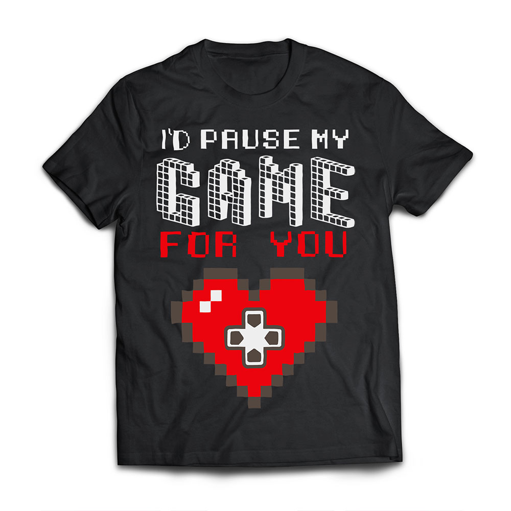 Video Game Gaming Valentines Day Gamer T Shirts for Boys Men T-Shirt