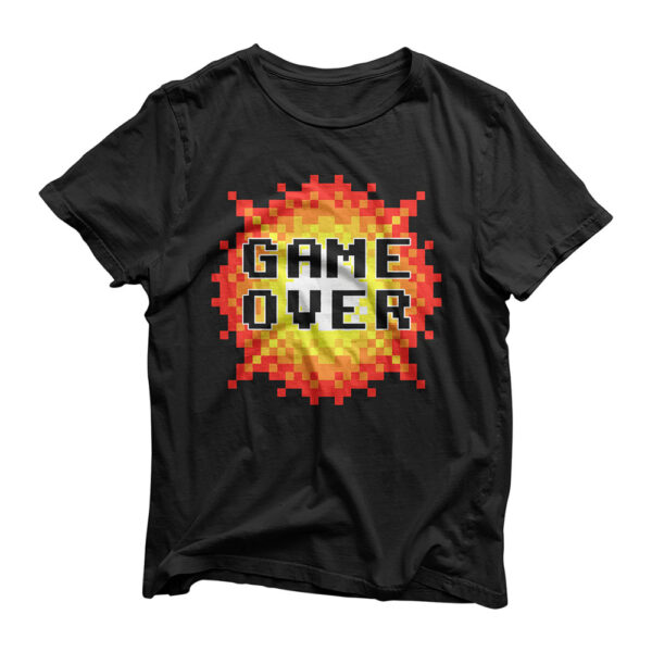 8 Bit Bomb Blast GAME OVER retro gaming arcade design T-Shirt