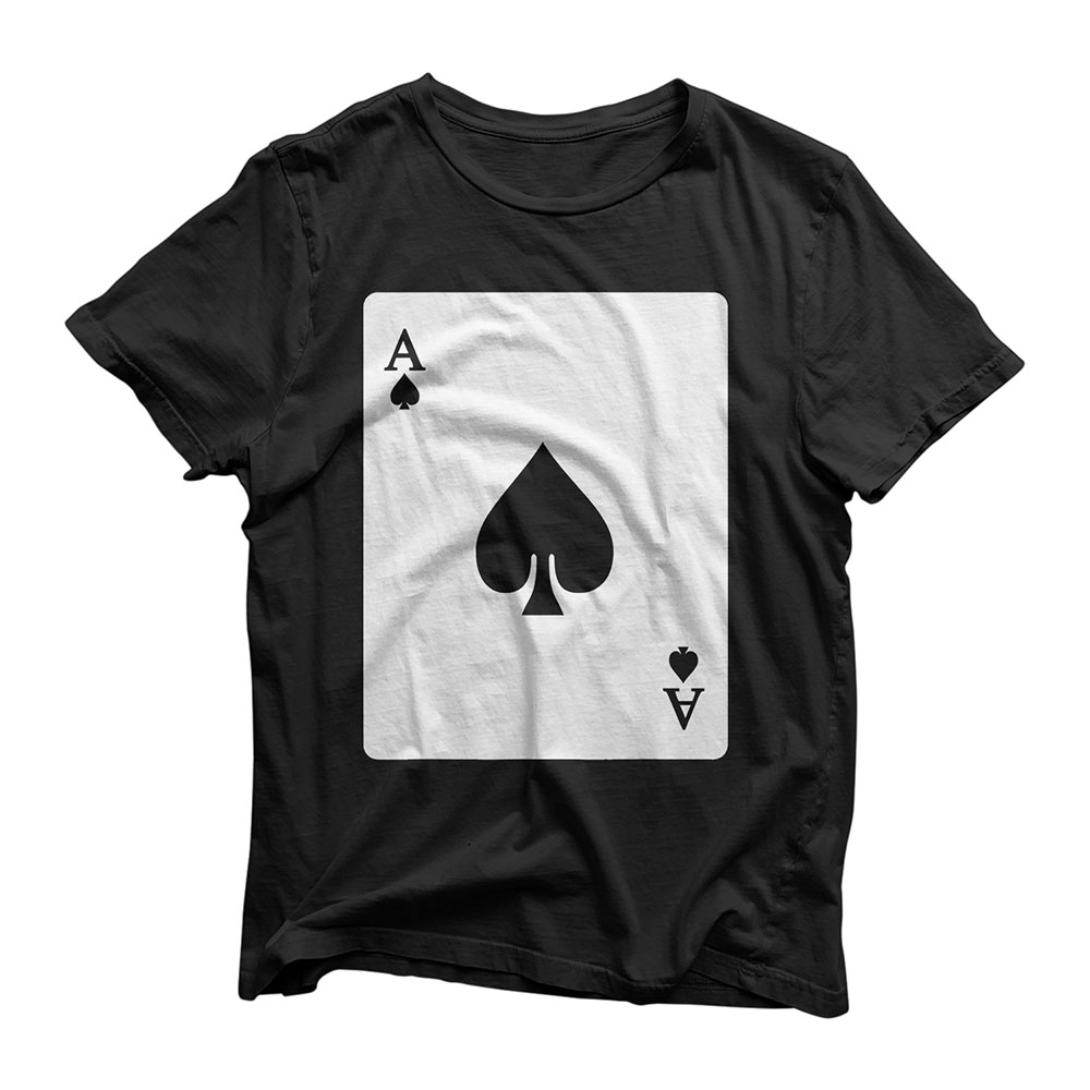 Ace Of Spades Playing Card Group Costume Poker Player T-Shirt