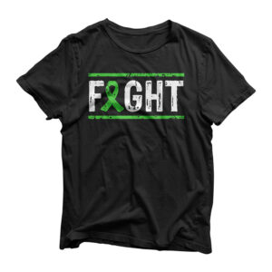 Adrenal Cancer Awareness Fight Cancer Green Ribbon T-Shirt