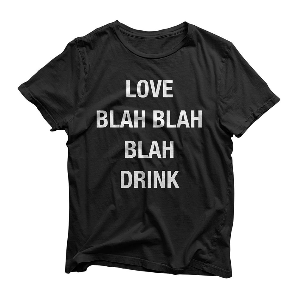 Anti Valentines Day Drinking Shirt Single Love Blah Drink T-Shirt