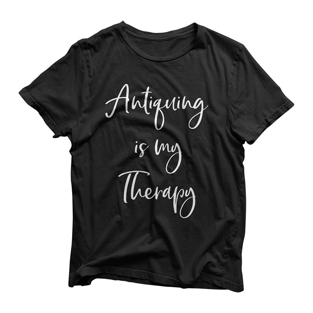 Antiquing Is My Therapy Funny Thrift Store Antique Shopping Premium T-Shirt
