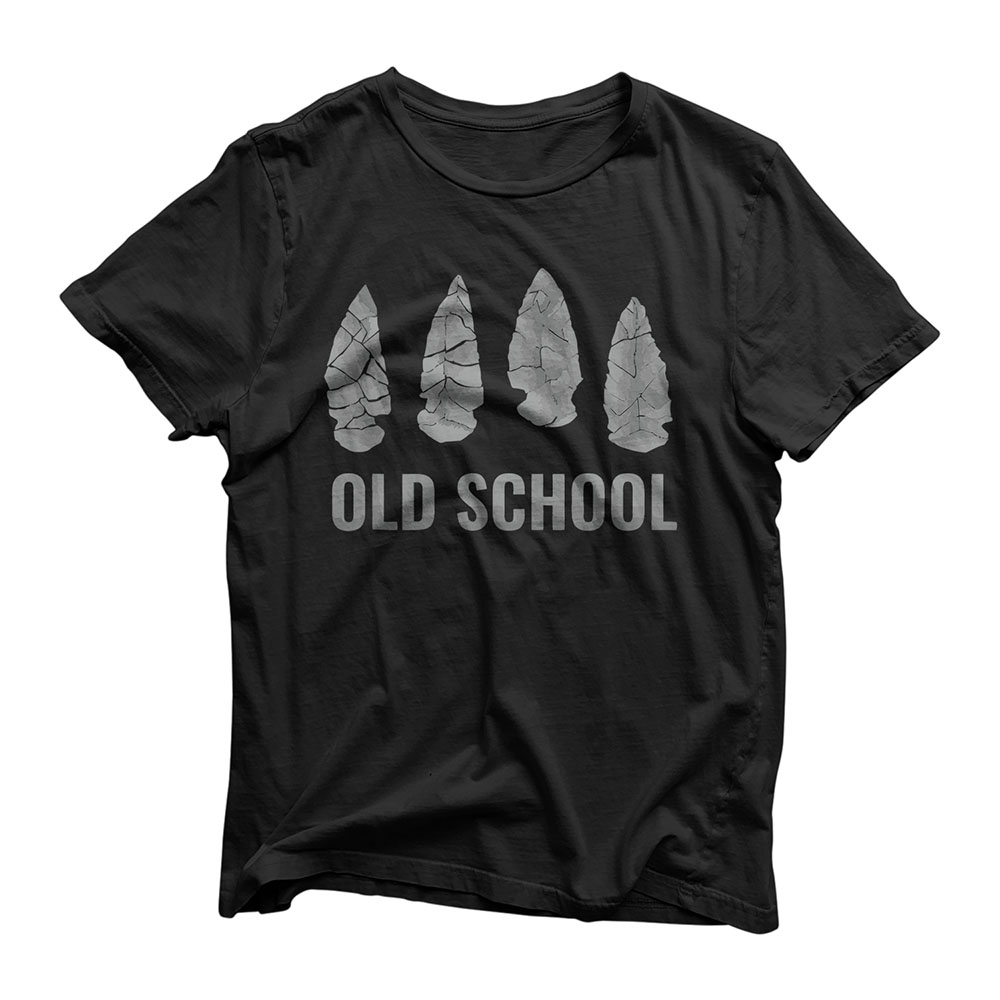 Arrowhead Hunting Collecting Old School Archer Arrow Heads T-Shirt