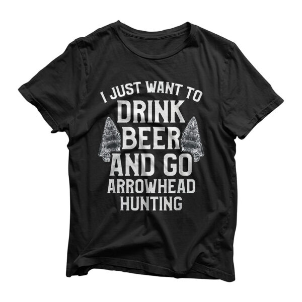 Arrowhead Hunting Collector Drink Beer Artifacts Hunter T-Shirt