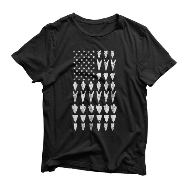 Arrowhead Hunting Collector USA Flag Hunt Hunter T-Shirt