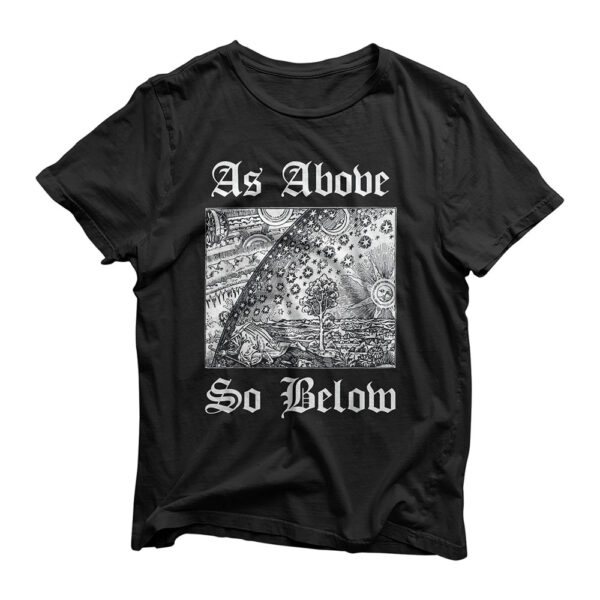 As Above So Below Alchemy T-Shirt Occult Design T-Shirt
