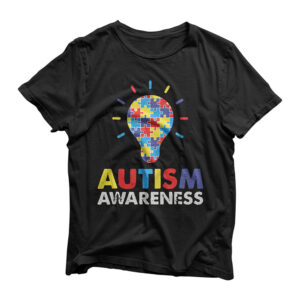 Autism Awareness Multi-Colored Puzzle Pieces T-Shirt