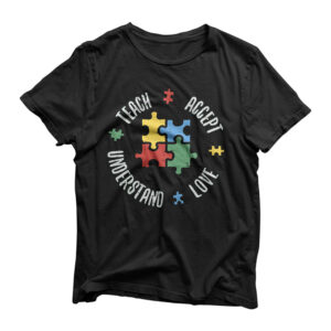 Autism Awareness Teacher Shirt Teach Accept Understand Love T-Shirt