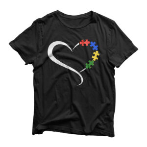 Autism Heart Awareness Shirts Heart Women Gift T-Shirt