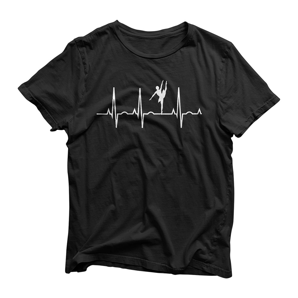 Ballerina Heartbeat Shirt - Best Ballet Dancer T-Shirt