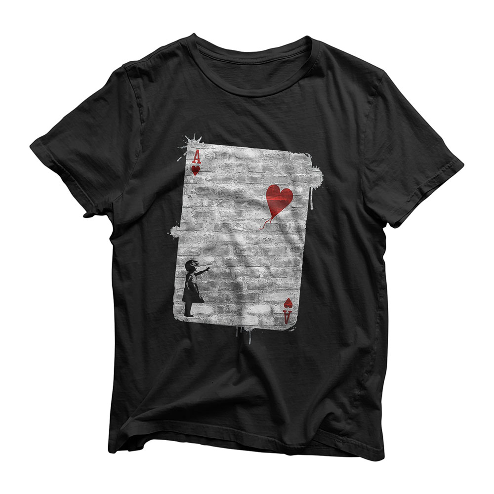 Balloon Girl Ace of Heart - Cardistry Gift T-Shirt