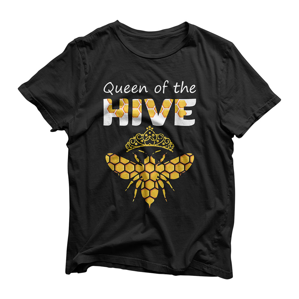 Beekeeping Queen of The Hive - Beekeeper Bee Funny Gifts T-Shirt