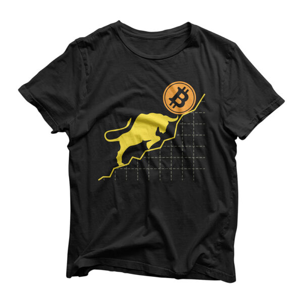 Bitcoin Trader Crypto Asset Trader Bull Trend Art T-Shirt T-Shirt