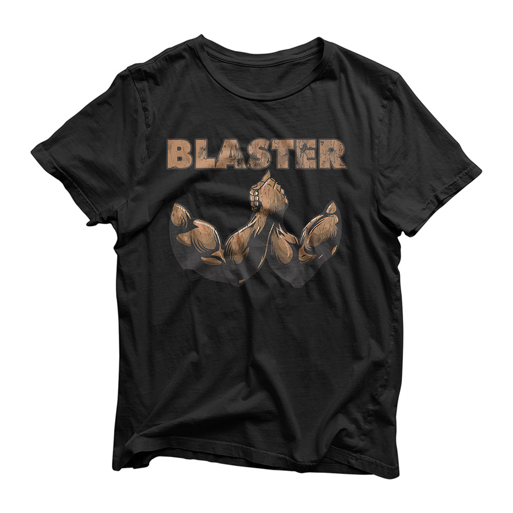 Blaster - Nostalgic 1980's Arm Wrestling Funny T-Shirt
