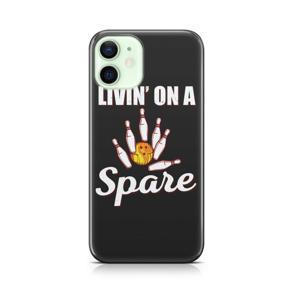 Bowler Bowling Player Bowling Puns Bowl Life Livin' On A Spare Phone Case