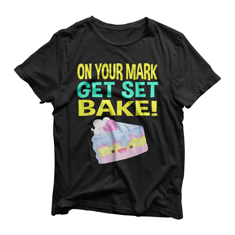 British Baking Show Gifts Baking T Shirts Get Set Bake Off T-Shirt