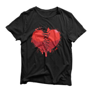 Broken Heart Heartbroken Sad Valentine Break-up Divorce T-Shirt