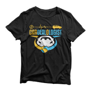 Car Salesman Gifts Handshake Selling Cars Cardealologist T-Shirt