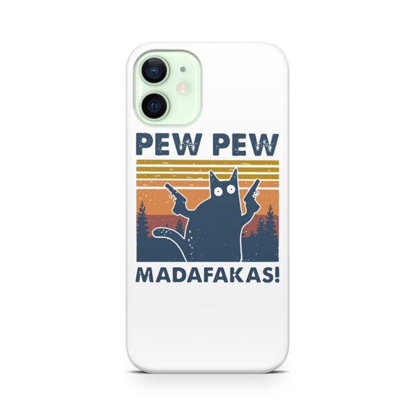 Cat Pew Pew Madafakas Vintage Phone Case