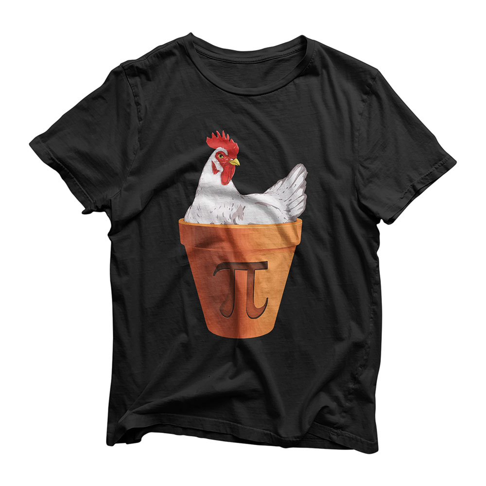 Chicken Pot PI Day T Shirt Gift Men Women Kids Math T-Shirt