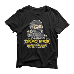 Childhood Cancer Survivor Wear Gold Chemo Ninja Assassin T-Shirt