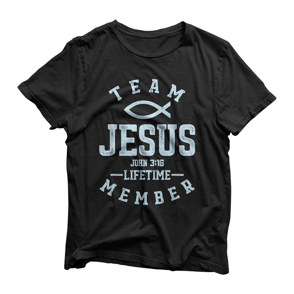 Christian Gift Shirt Team Jesus Religious God T-Shirt