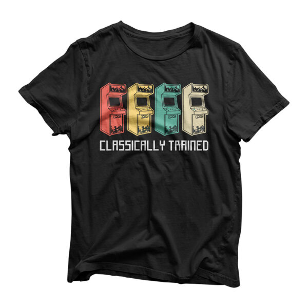 Classically Trained Gamer Vintage Retro Gaming Arcade 80s T-Shirt