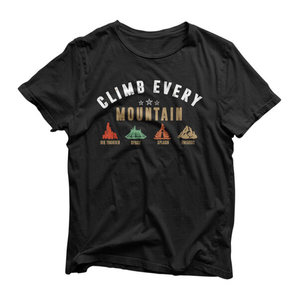 Climb every mountain space splash Everest T-Shirt
