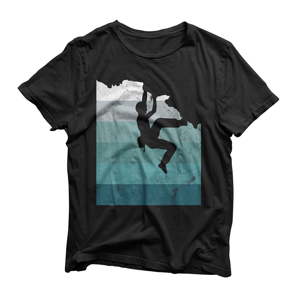 Climber Climbing Bouldering Free Speed Solo Vintage Gift T-Shirt