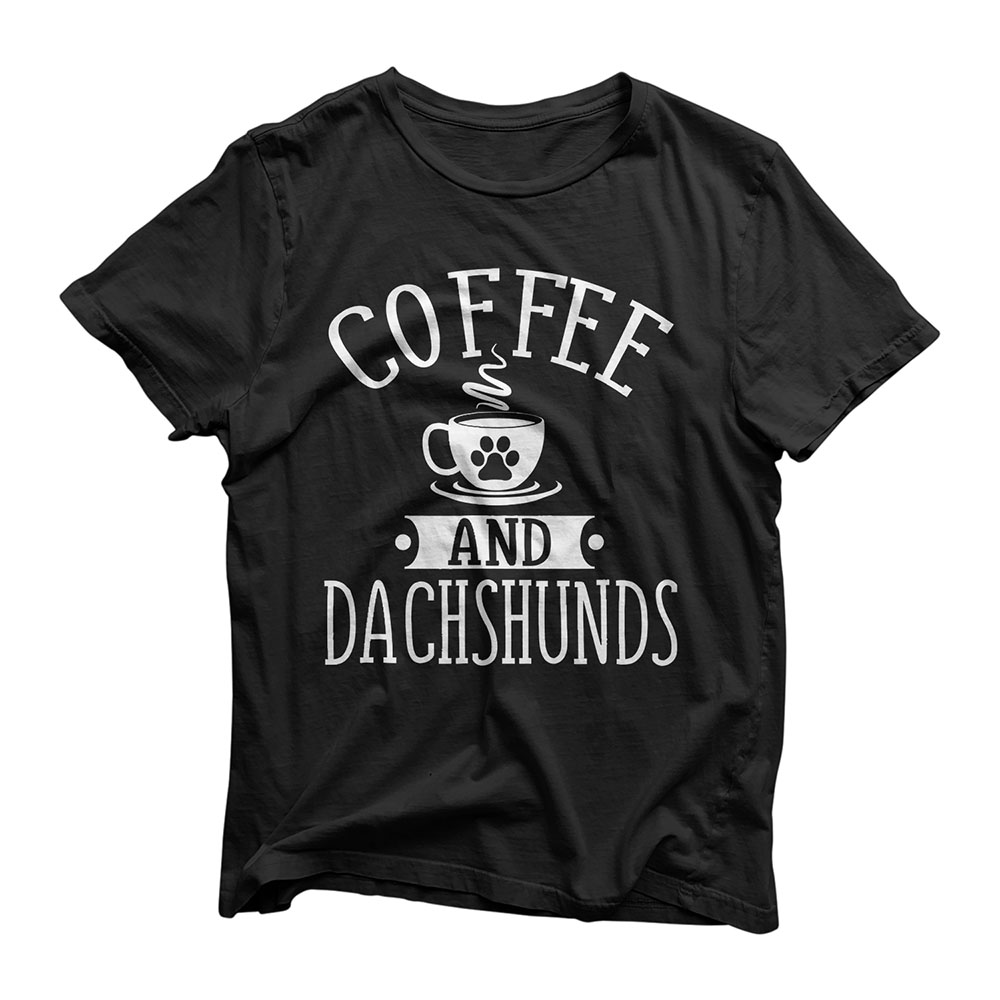 Coffee And Dachshund - Coffee And Dachshund Lover Shirt Gift T-Shirt
