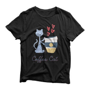 Coffee Cat Cute Pets Coffee cup Barista Caffeine addict T-Shirt