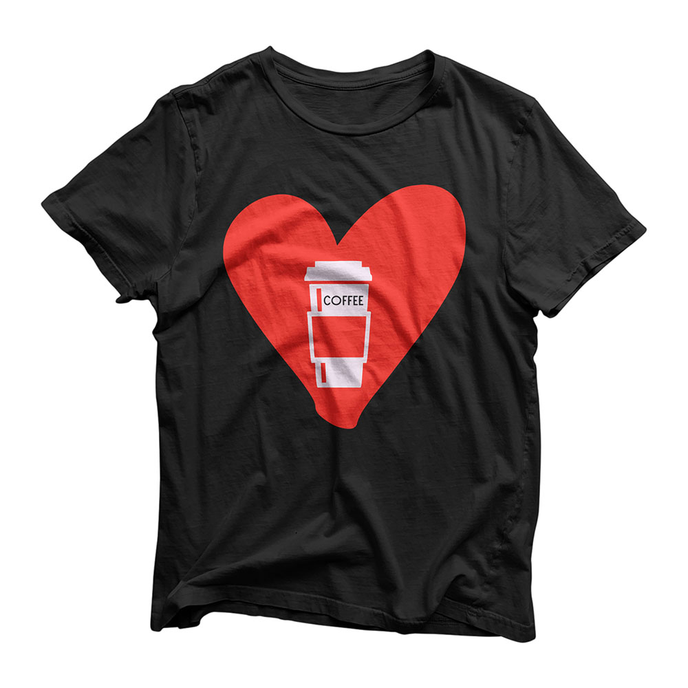Coffee is My Valentine, Cute Heart Valentine Coffee Tumbler T-Shirt