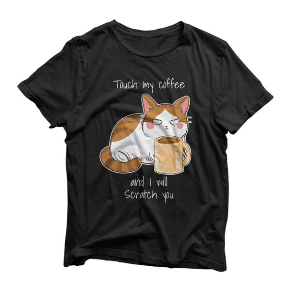 Cute Angry Cat Coffee Monday Caffeine Premium T-Shirt