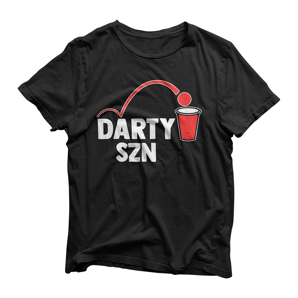 DARTY SZN Beer Pong College Frat Party T-Shirt Day Drinking T-Shirt